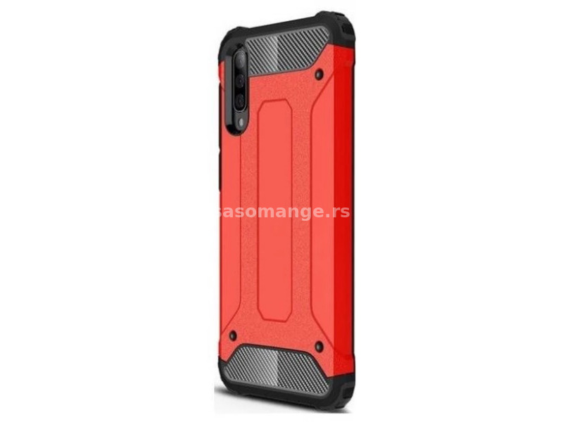ZONE Huawei Mate 30 / 30 5G Plastic back panel protection case Defender fémhatású red