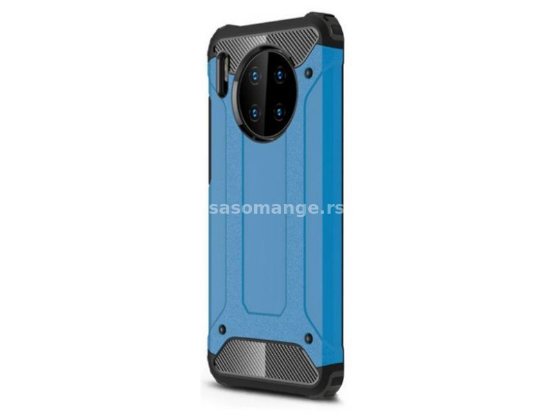 ZONE Huawei Mate 30 / 30 5G Plastic back panel protection case Defender fémhatású azure