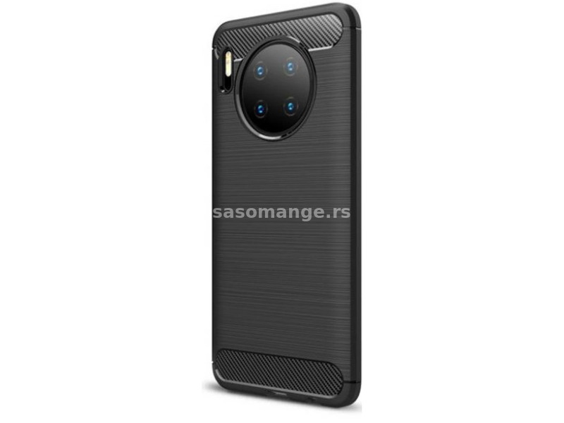 ZONE Huawei Mate 30 / 30 5G Silicon case moderately shockproof brushed carbon pattern black