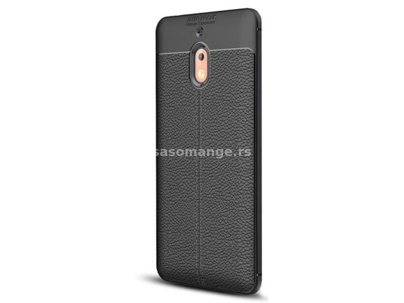 ZONE Nokia 2 (2018) / 2.1 (2018) TPU silicone case leather look sewing pattern black