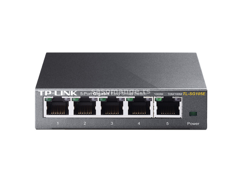 TP-LINK 5-Port Gigabit Easy Smart Switch - TL-SG105E Web upravljivi 5 RJ-45 portova 2K