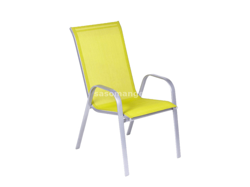 OUTDORLIFE Baštenska stolica COMO Metal i tekstil Žuta