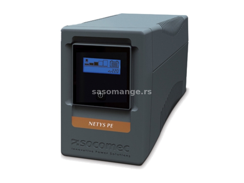 Socomec UPS NeTYS PE 1500VA, 900W 230V 50, 60Hz AVR, Step wave, LCD displej, RJ45, 1xUSB