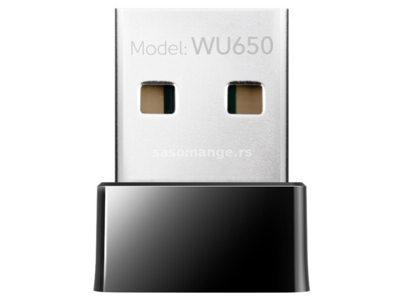 Cudy WU650 AC650 Wi-Fi Dual Band 2.4+5Ghz USB MINI Adapter, 2dBi longe range, Soft AP