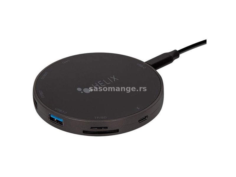 Helix 9 az 1-ben USB-C cable without charging pad 10W black