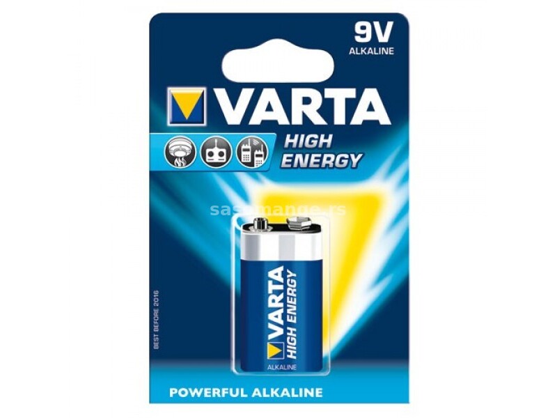 Baterija nepunjiva Varta 9V 6LR61 High Energy