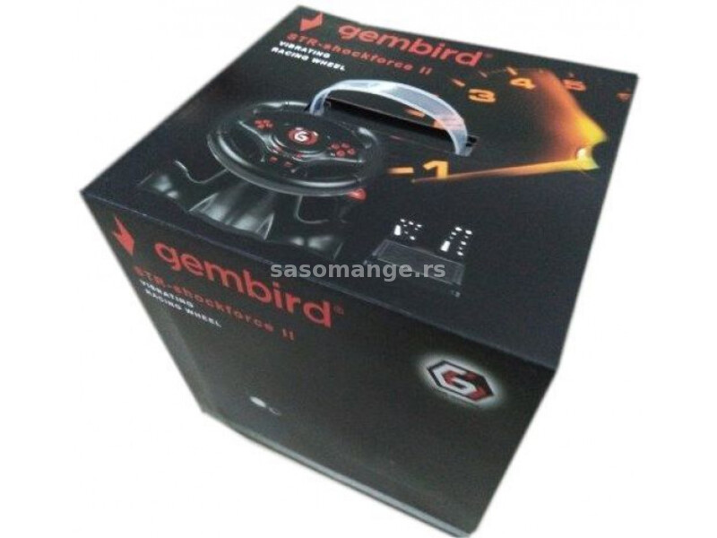 Gembird STR-ShockForce-II USB 2.0 volan za igrice