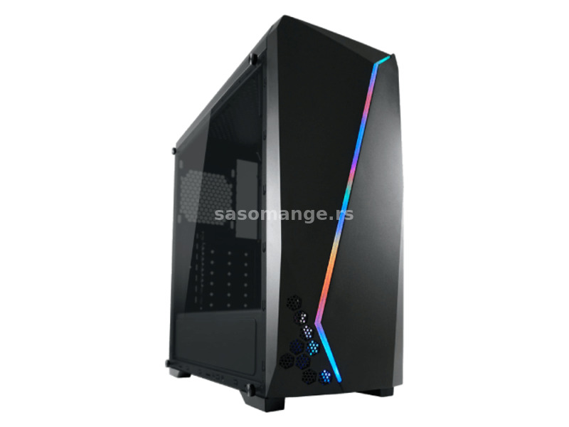 LC-POWER Kućište Gaming 700B Hexagon - LC-700B-ON Midi Tower Micro-ATX Mini-ITX ATX Bez napajanja...