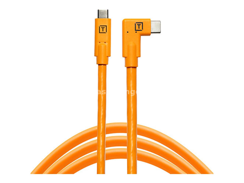 TETHERTOOLS TetherPro USB-C to USB-C (derékszögbe hajlított) orange