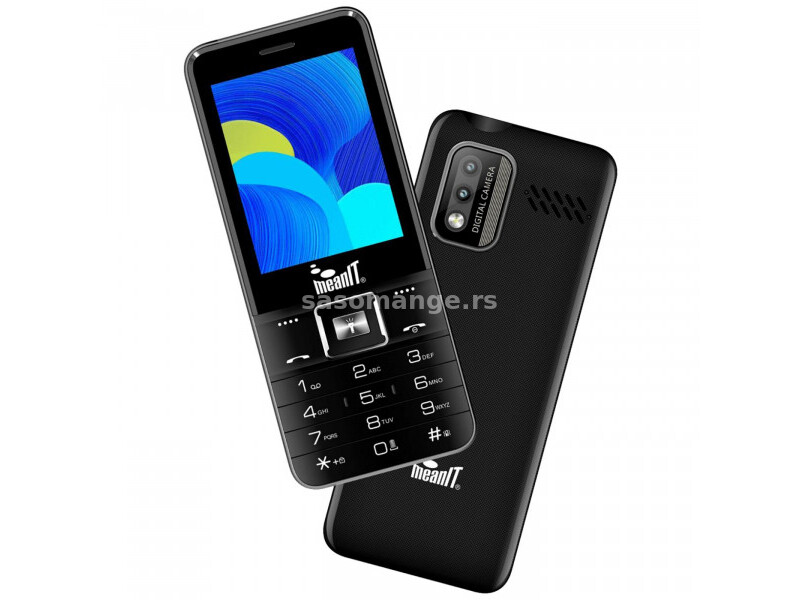 MeanIT Mobilni telefon, 2.8"" ekran, Dual SIM, BT, FM radio, crna - F2 Max Black