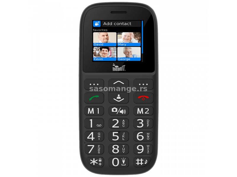 MeanIT Mobilni telefon, 1.8" ekran, Dual SIM, FM radio, BT - VETERAN IV Plus