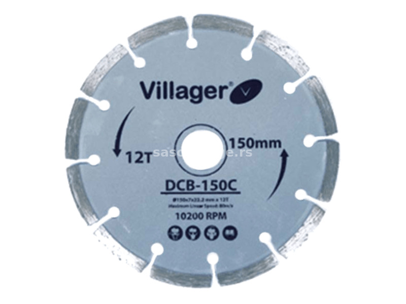 VILLAGER Dijamantska rezna ploča DCB125C Rezna ploča 125mm