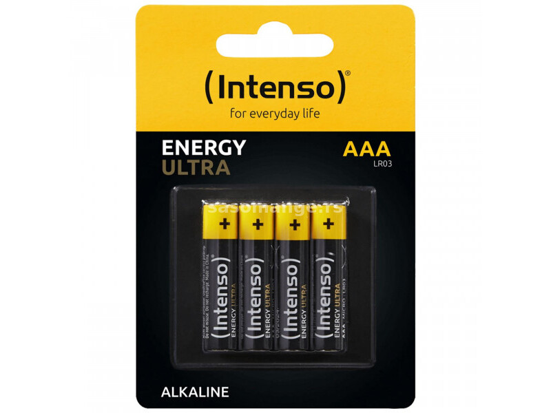 (Intenso) Baterija alkalna, AAA LR03/4, 1,5 V, blister 4 kom