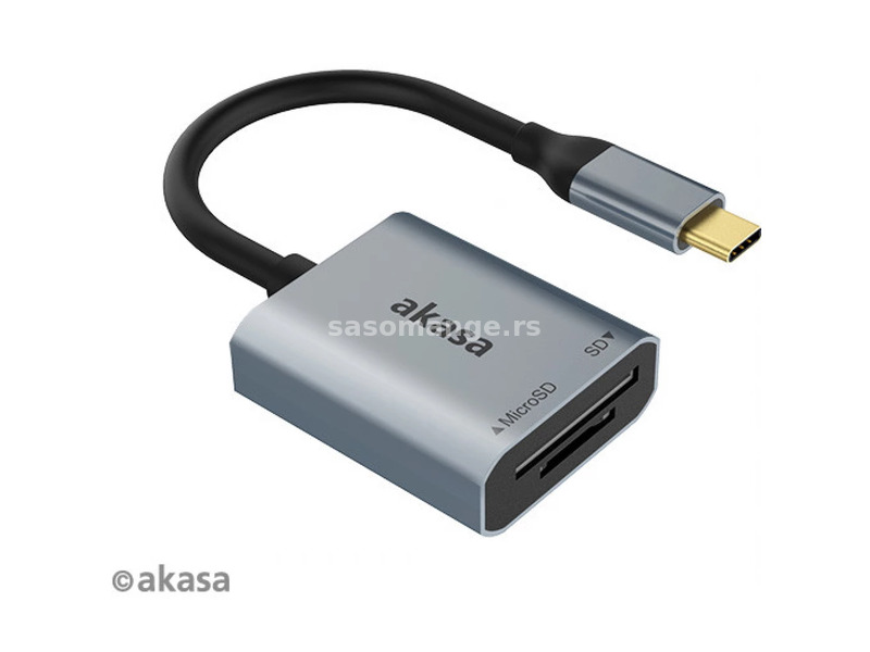 AKASA USB 3.2 Type-C Dual Card Reader