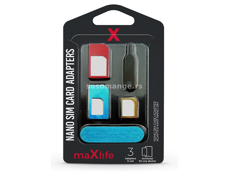 Maxlife Nano and Micro SIM card adapter (3in1) digger tool
