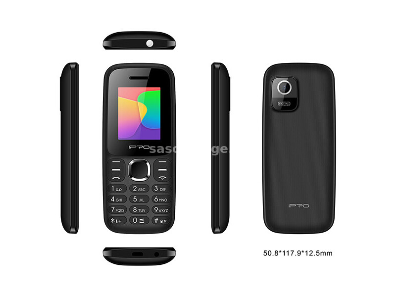 2G GSM Feature mobilni telefon 1.77'' LCD/800mAh/32MB//Srpski jezik/Black