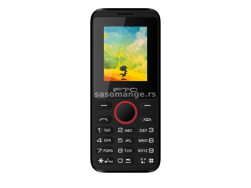 2G GSM Feature mobilni telefon 1.77'' LCD/800mAh/32MB/DualSIM//Srpski jezik/Crno-Crven
