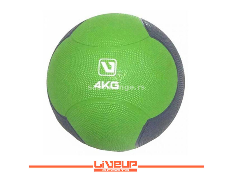 LiveUp Medicinka lopta 4 kg zelena - LS3006F