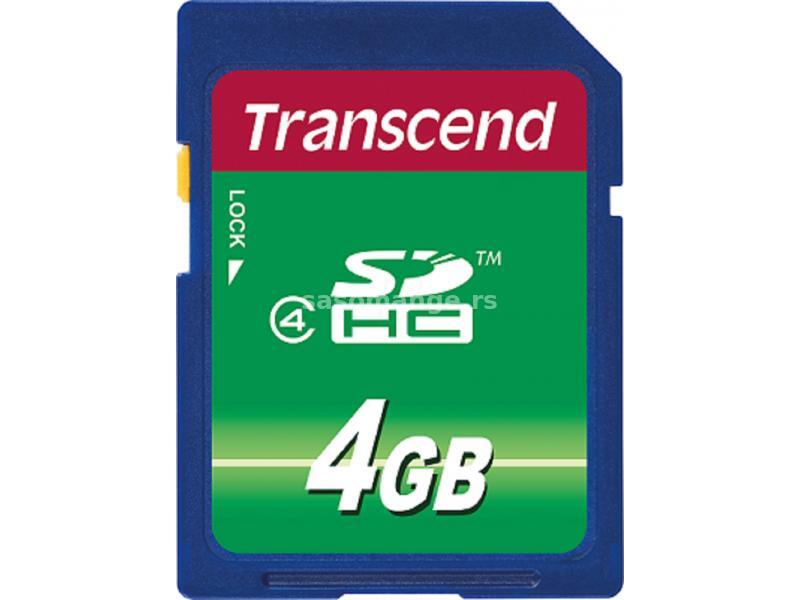 TRANSCEND Secure Digital, 4 GB, klasa 4 (TS4GSDHC4)