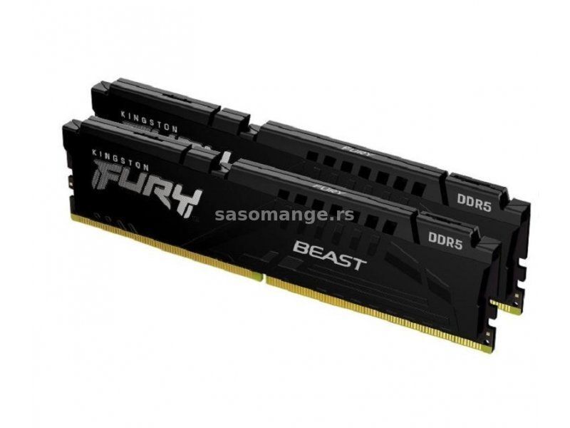 KINGSTON DIMM DDR5 16GB (2x8GB kit) 6000MHz/ Fury Beast (KF560C40BBK2-16)