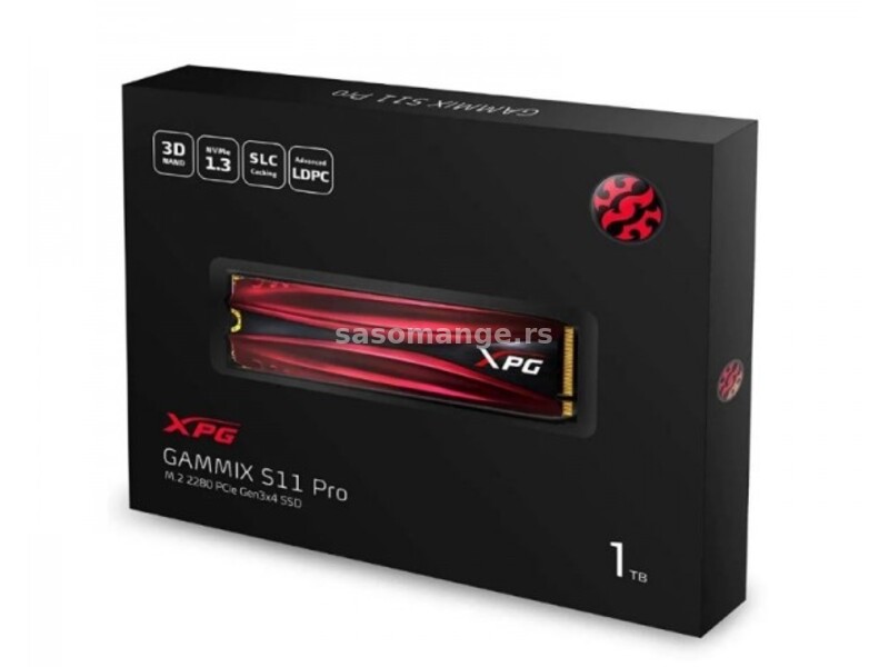 A-DATA 1TB M.2 PCIe Gen3 x4 XPG GAMMIX S11 Pro AGAMMIXS11P-1TT-C SSD