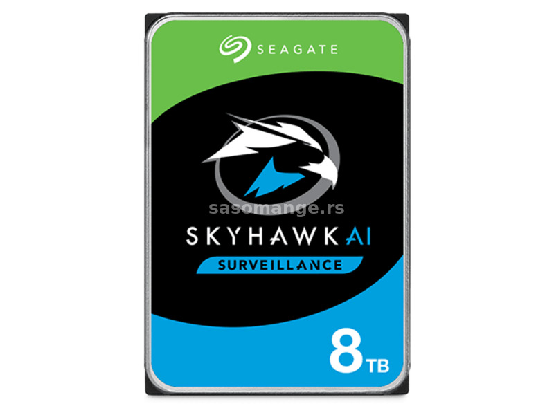 SEAGATE 8TB 3.5 SATA III 256MB SkyHawk Al Surveillance ST8000VE001