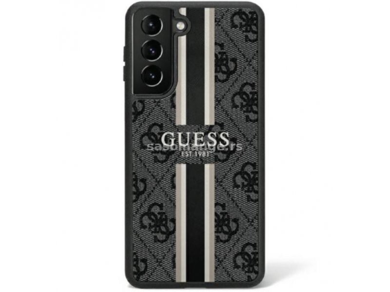 Guess Futrola za Samsung S23 Black 4G Printed Stripe