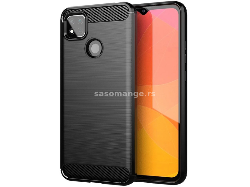 ZONE Silicon case brushed carbon pattern Huawei Honor X10 5G black