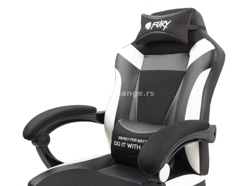 Gaming fotelja Fury Avenger M+ Crno Bela