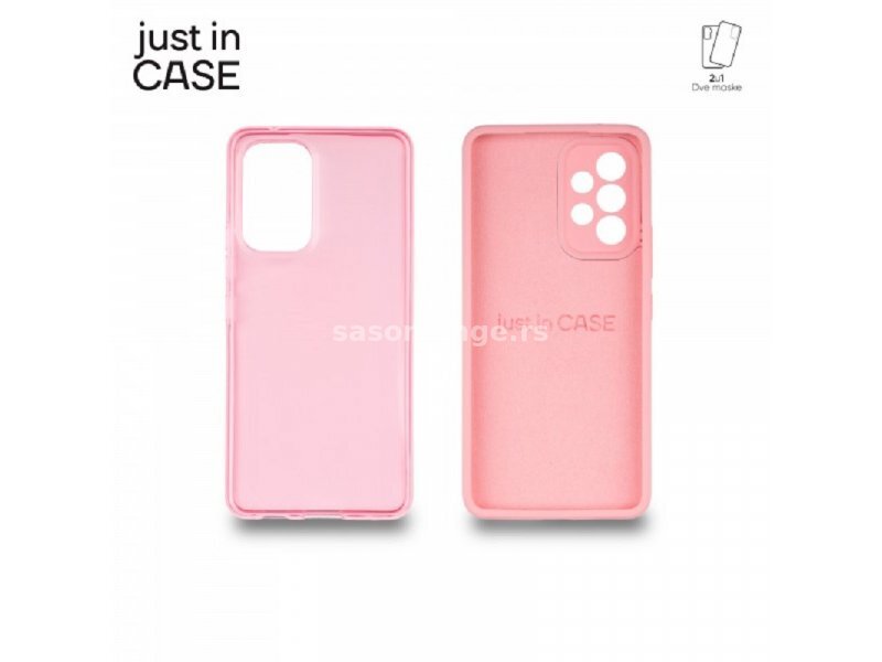 JUST IN CASE 2u1 Extra case MIX paket PINK za A53 5G