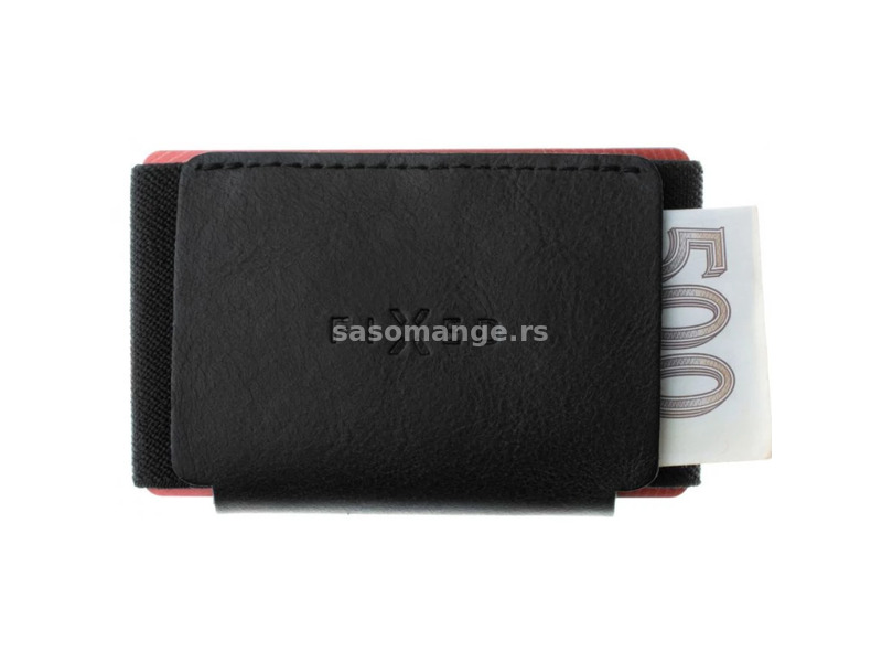 FIXED Real Leather Tiny Wallet black