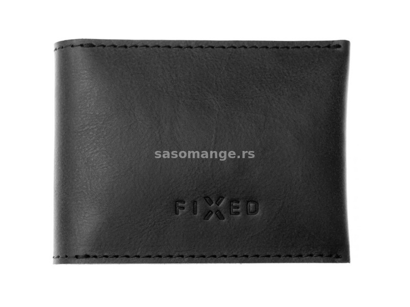 FIXED Real Leather Wallet black