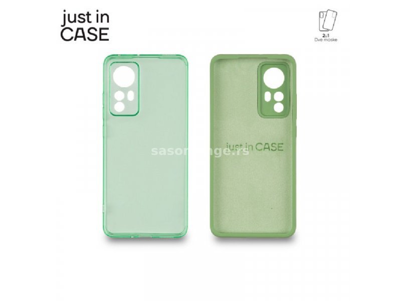 JUST IN CASE 2u1 Extra case MIX paket ZELENI za Xiaomi 12