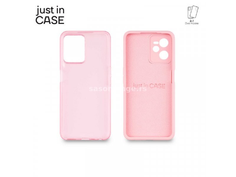 JUST IN CASE 2u1 Extra case MIX paket PINK za Realme C35