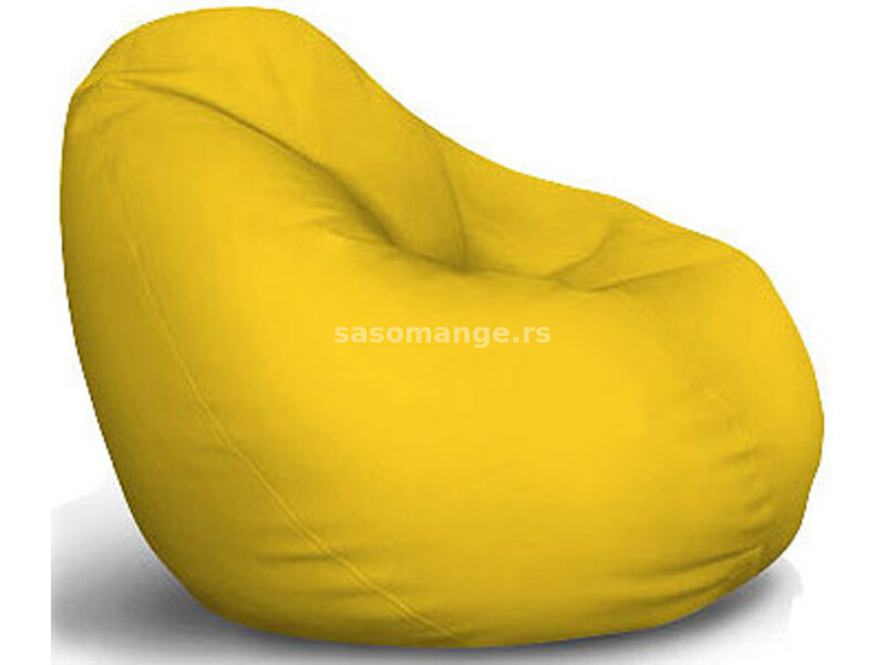 Fotelja Od Eko Kože Lazy Bag Žuta S