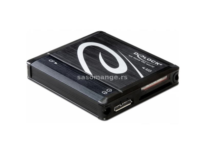 DELOCK USB 3.0 all az 1-ben card reader black