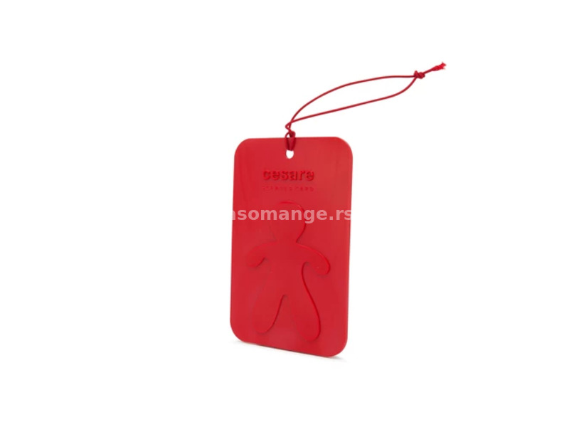 CESARE SCENTED CARD RED-PEPPERMINT
