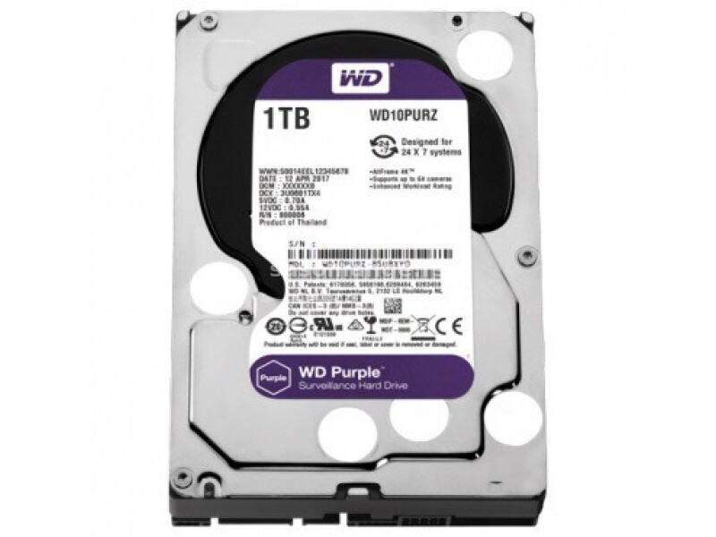Hard disk WD 1TB SATA III 64MB 3.5" Purple - WD10PURZ
