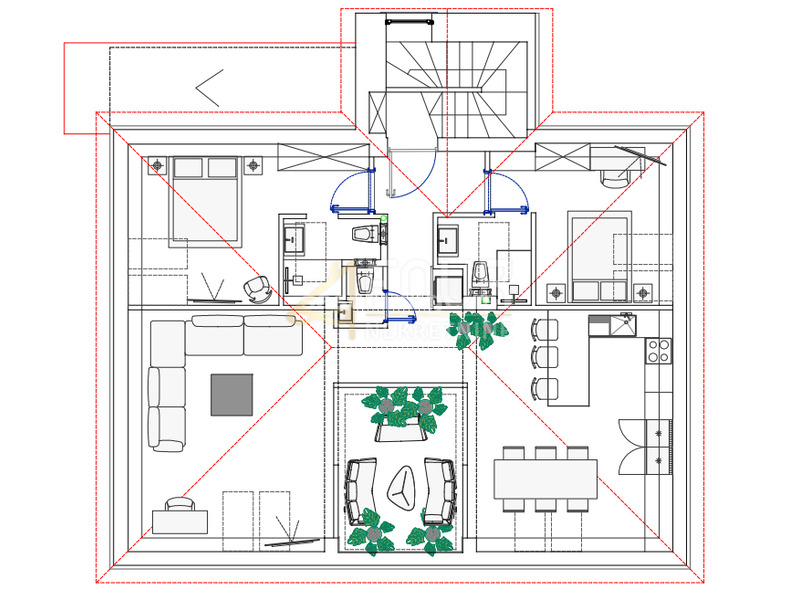 Rijeka, Podmurvice, 91.30m2, penthouse, 2s+db, terasa