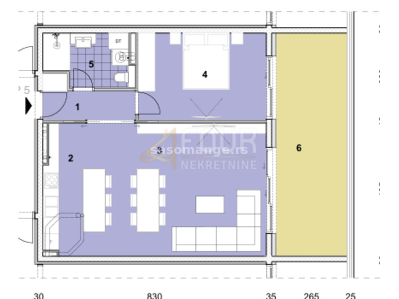 Opatija, Volosko, luksuzni stan, 82.84m2, 1s+db, lođa, pogled na more