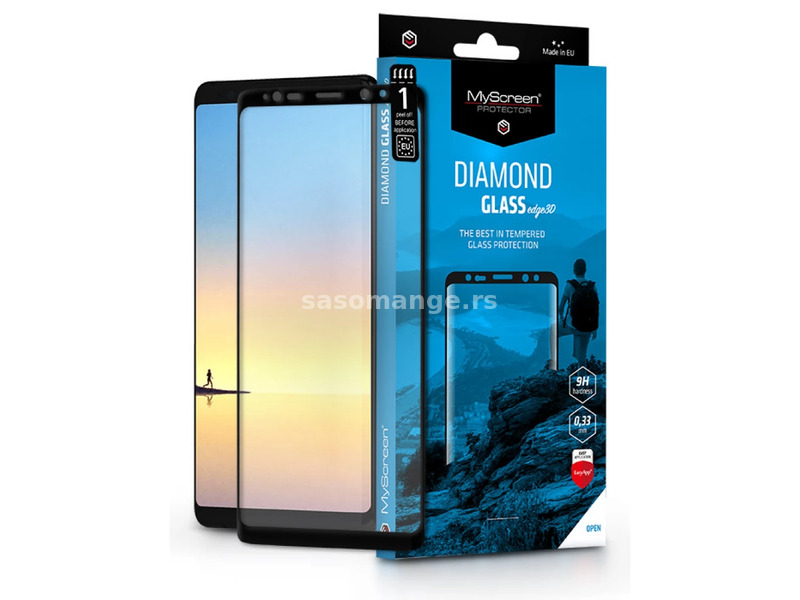 MYSCREEN Diamond Glass Edge 3D screen protector Samsung Galaxy Note 8 black