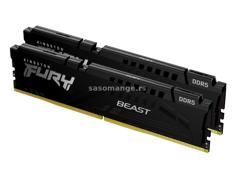 DIMM DDR5 64GB (2x32GB kit) 5200MT/s KF552C40BBAK2-64 Fury Beast RGB black