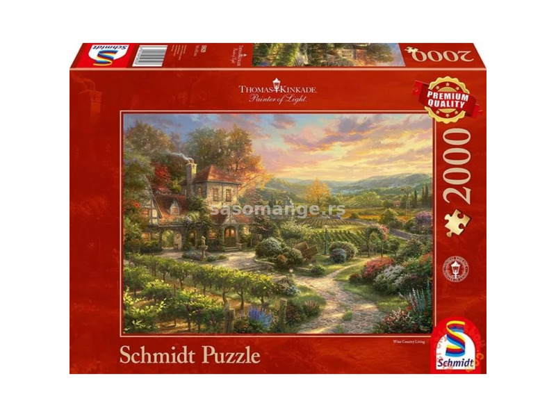 SCHMIDTSPIELE Puzzle game 2000 pieces In den Weinbergen