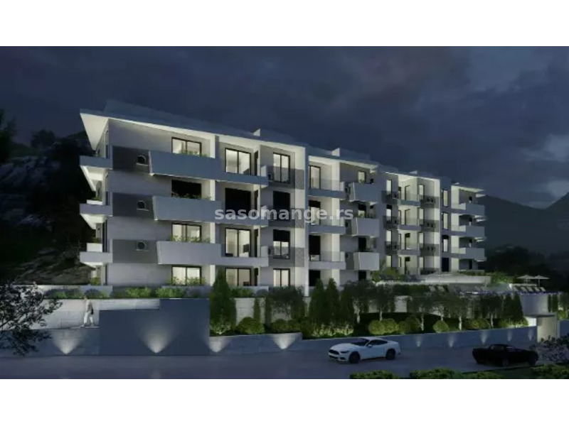 Novi kompleks u izgradnji sa jednosobnim stanovima i bazenom u Petrovcu
