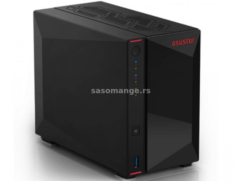 ASUSTOR NAS Storage Server Nimbustor 2 Gen2 AS5402T, 2x 3.5, 4x M.2, Mrežni, UPnP Media server