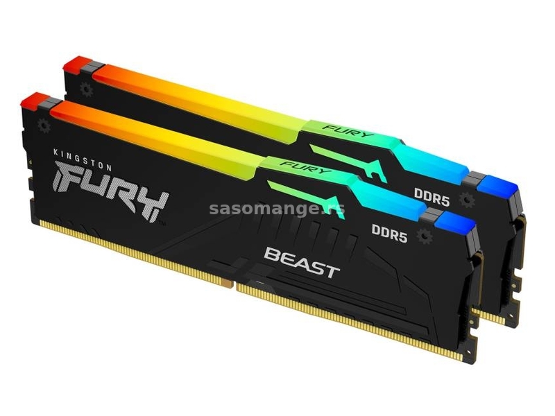 DIMM DDR5 64GB (2x32GB kit) 6000MT/s KF560C40BBAK2-64 Fury Beast RGB