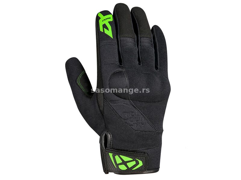 IXON Delta black green rukavice