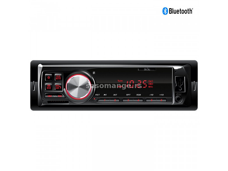 SAL Auto radio, 4 x 45W, BT, FM, USB/SD/AUX, daljinski upravljač - VBT 1100/RD