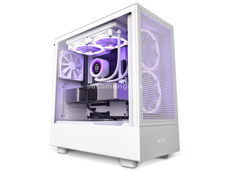 NZXT H5 Flow (CC-H51FW-01) kućište belo