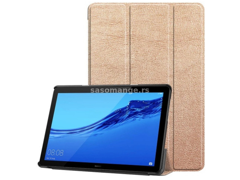Huawei Mediapad T5 10 (10.1) mappa case Trifold Red Gold